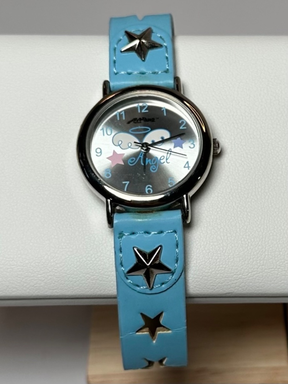 Y2K Angel Watch Blue Star Strap | New Old Stock | Never Worn w/ Tag - Picture 2 of 8